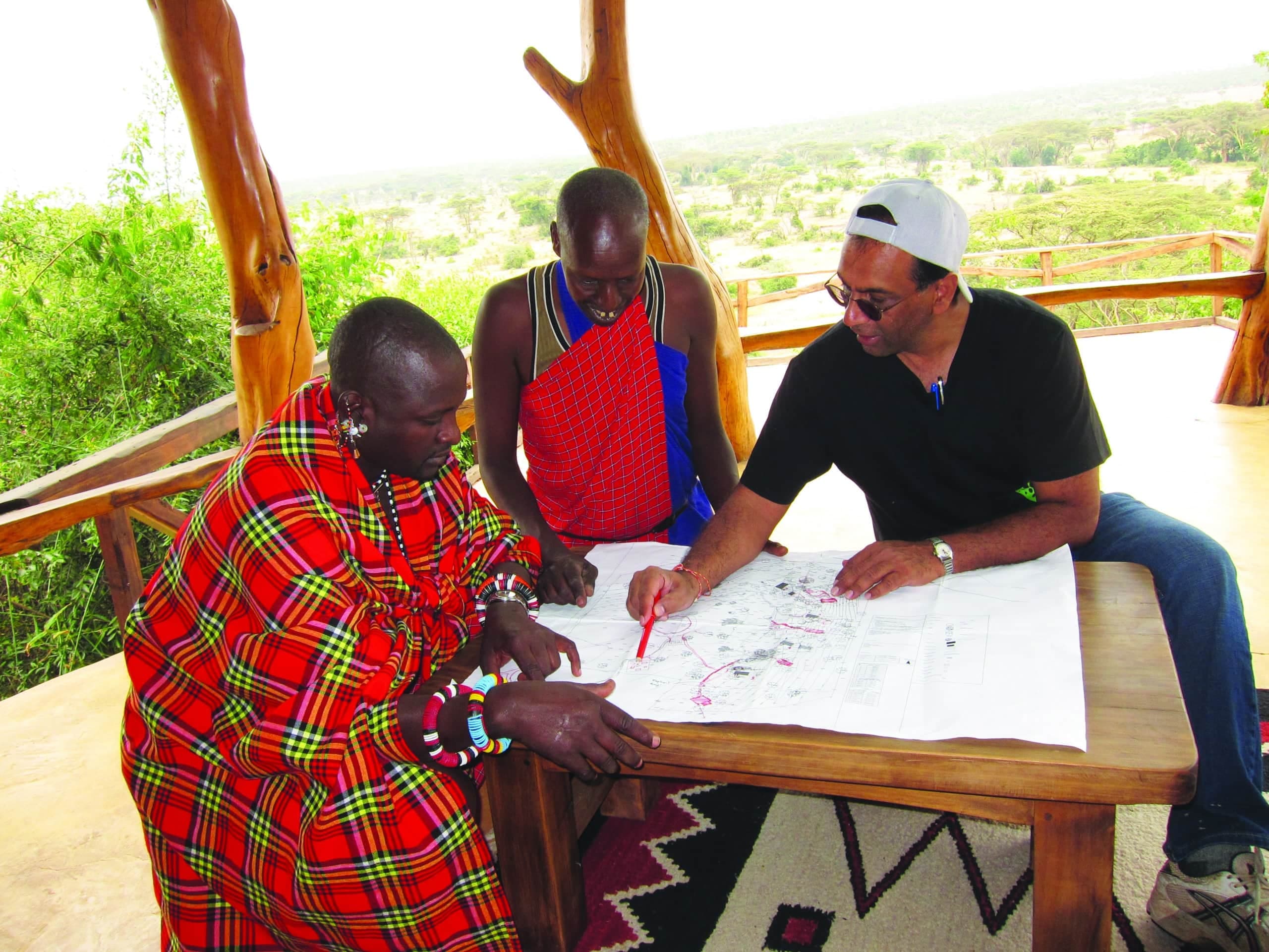 Working with the Maasai communities and conservation NGOs; image supplied
